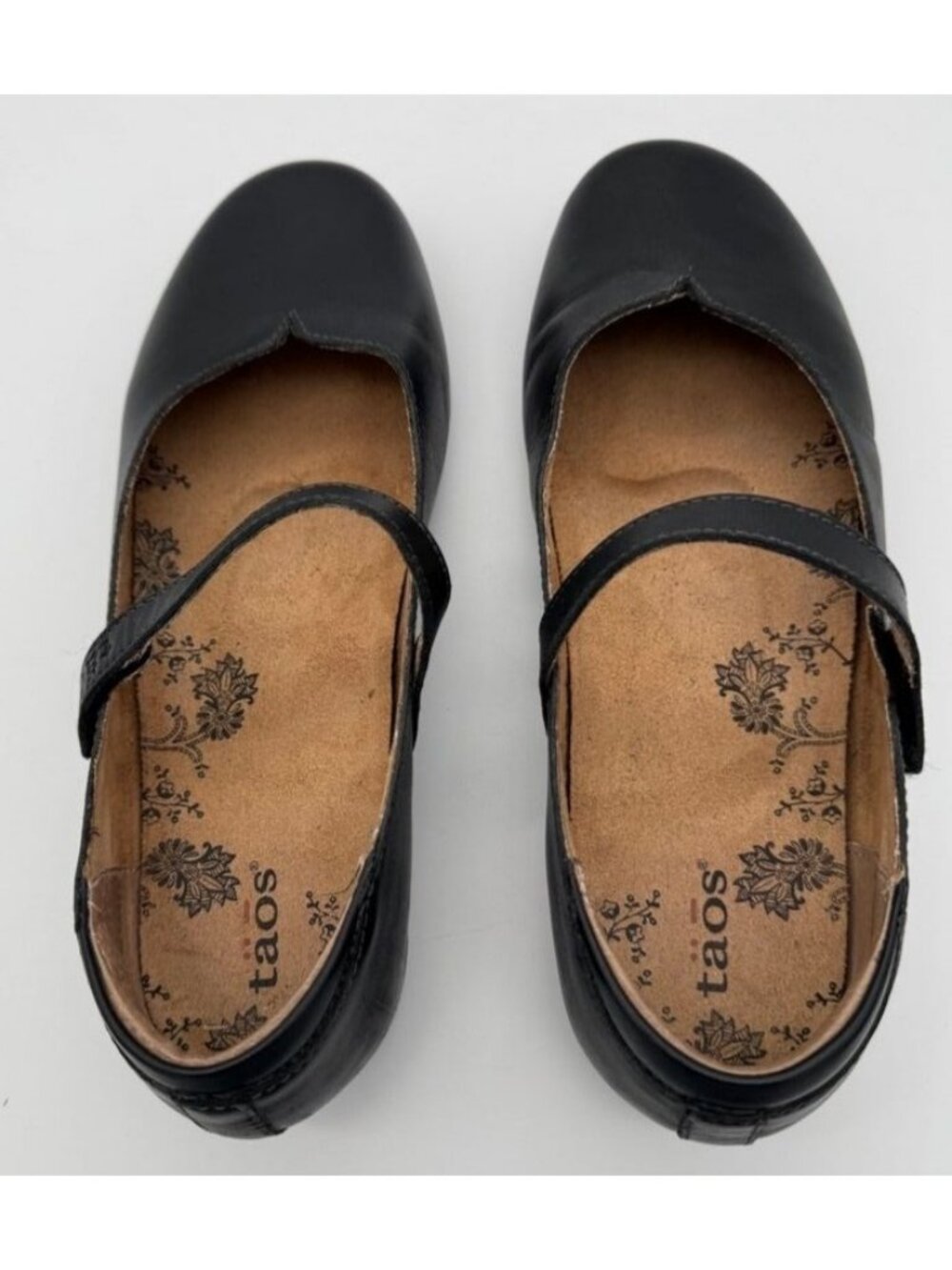Taos Chorus Shoes Mary Janes Flats 14155 Black Leather Womens Size 8.5 Wide 8.5W - Picture 4 of 10